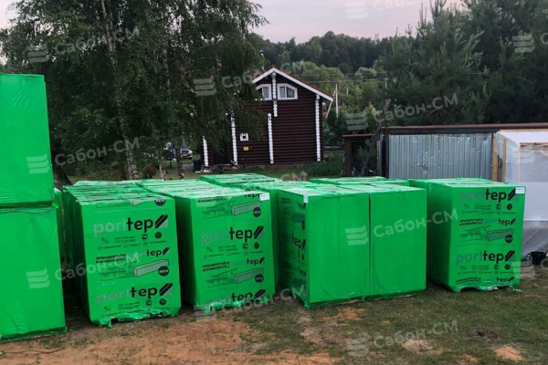 Пеноблоки перегородочные Poritep Коломна 625х250х150, D500