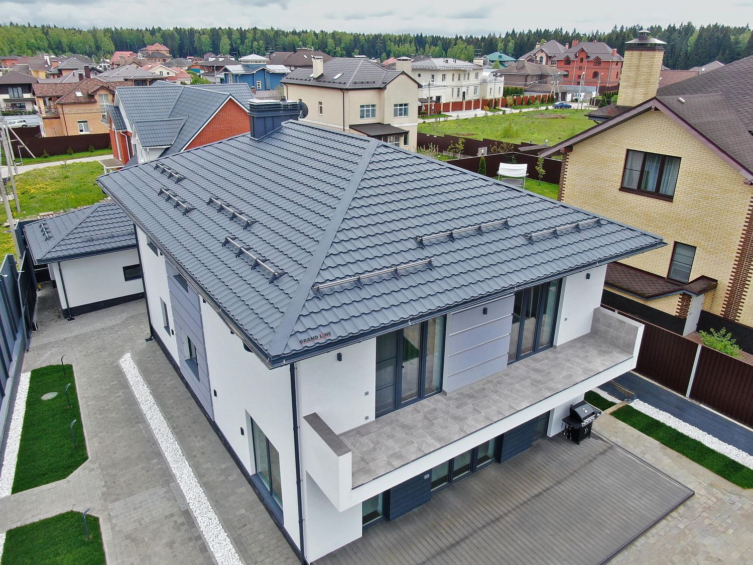 Металлочерепица Grand Line Kvinta Plus PurLite Matt 0,5